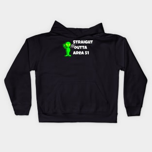 Straight outta area 51 Kids Hoodie